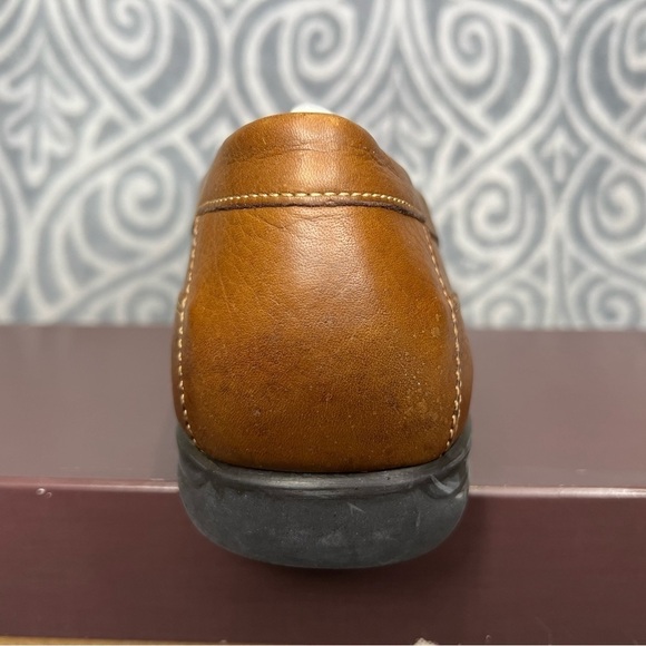 S39. NWT Johnston & Murphy Locklin Venetian TAN oiled Full Grain Leather⦠- Picture 6 of 9